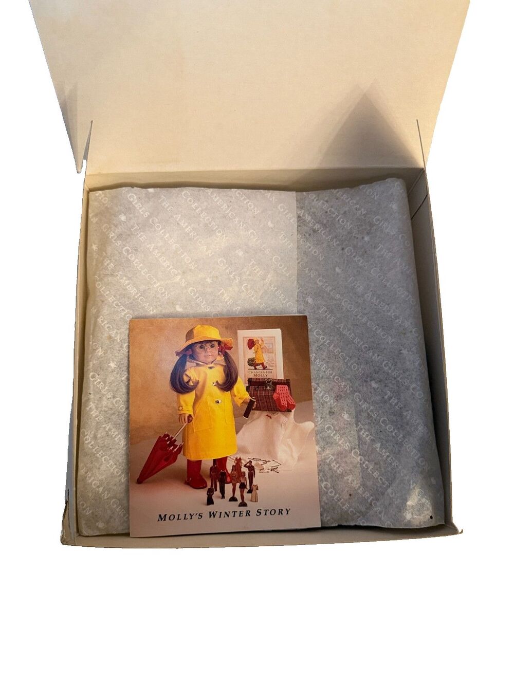 American Girl Doll Molly Plaid Suitcase Brand New Burgundy Box Christmas Gift - Picture 6 of 8